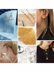 5m/1m 散装不锈钢链，适用于银色/玫瑰金 O 型项链链环，1mm/1.5mm/2mm/2.5mm DIY 珠宝制作材料