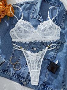 Sexy Lingerie1 Set Of White Lace Lingerie Set
