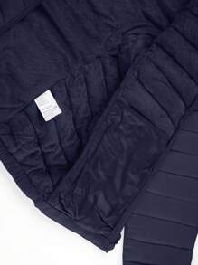 Risissida 女士秋季极简主义连帽斗篷外套 - 无拉链设计，实用口袋 - 藏蓝色 - 查看 11