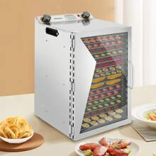 "Stainless Steel 18-Layer Dry Fruit Machine - Food Dehydrator For Fruits, Pet Food Baking, And Medicinal Herbs" - US B Type Plug(110-127V) - View 4