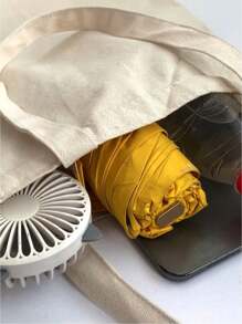 1 chiếc túi có thể gấp lại tùy chỉnh được thiết kế riêng có logo tên, dung tích lớn nhẹ, thời trang thường ngày, thích hợp để đựng túi đeo vai, giải trí và mua sắm, túi mua sắm vá túi tối giản, túi đi học cho sinh viên mới tốt nghiệp, nữ sinh tuổi teen, sinh viên năm nhất, năm hai, năm ba, năm tư ở trường đại học, trường trung học phổ thông, hoàn hảo cho các hoạt động ngoài trời, túi du lịch trở lại trường cho nữ - trắng - Xem 6