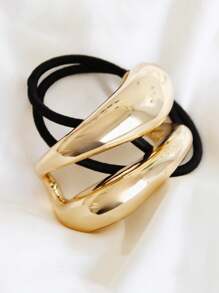 1pc Ladies Semi-Circle Metal Hair Scrunchies, Multi-Style Hair Ties, Elegant Ponytail Holder For Everyday Wear Ponytail Holders, Hair Bobbles ,Hair Rope Hair Accessories Head Accessories