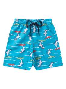 Boy's Tank Top And Shorts Set - 藏蓝色 - 查看 3