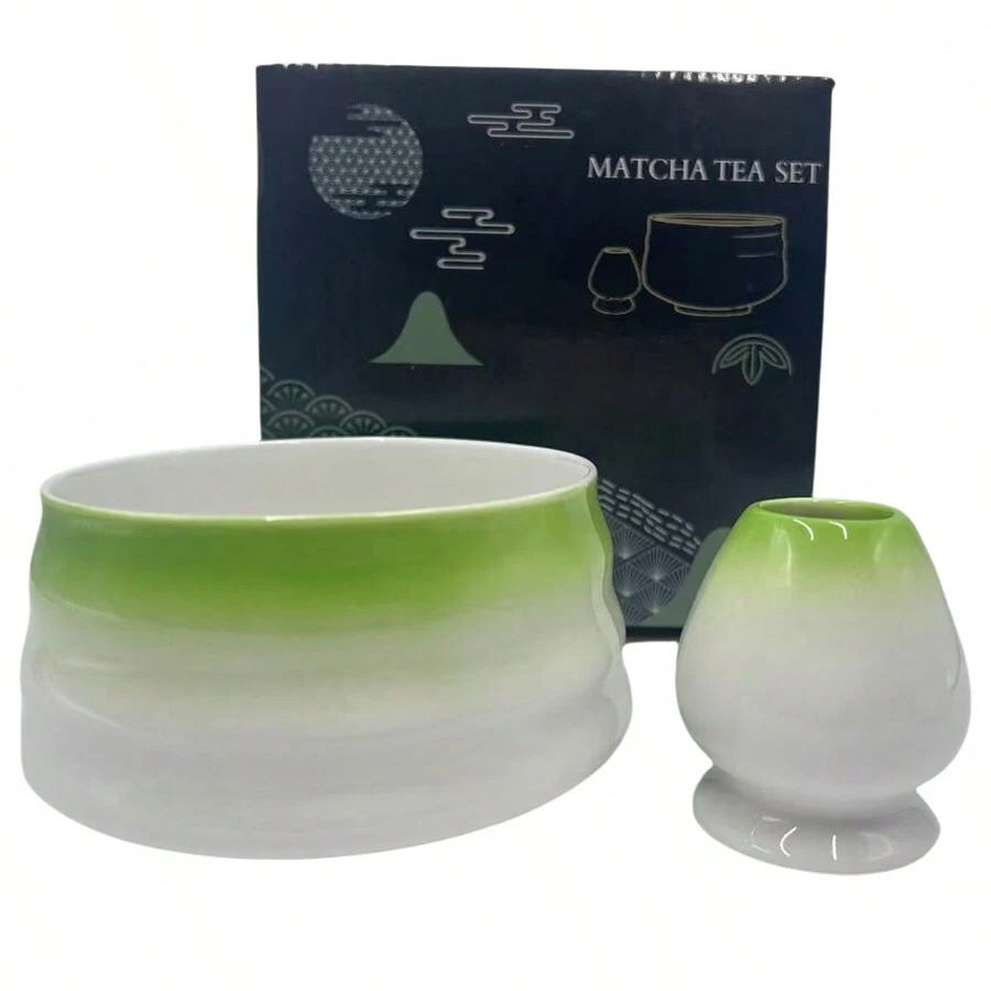 Rosa Matcha Set Aus Bambus & Keramik - 7-teiliges Premium Set Für Matcha-Liebhaber