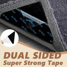 4/8/12pcs Rug Gripper For Hardwood Floors Carpet Area Rugs Tile Floors, Non Slip Rug Pads, Double Sided Reusable Rug Grippers Washable Carpet Gripper Keep Rug Corners Flat