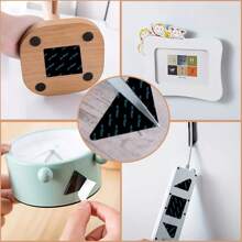 4/8/12pcs Rug Gripper For Hardwood Floors Carpet Area Rugs Tile Floors, Non Slip Rug Pads, Double Sided Reusable Rug Grippers Washable Carpet Gripper Keep Rug Corners Flat