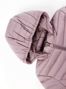 Risissida Women's Autumn Minimalist Hooded Cape Jacket - No Zipper Design, Practical Pockets - Baby Pink - View 8