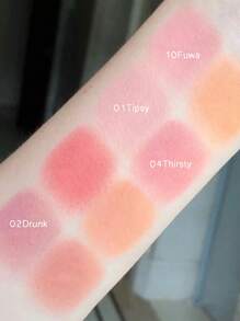 GIRLCULT Mood Blush (01 Tipsy), Lightweight Silky Texture Without Powder, Easy To Blend, Can Shape, Create Atmospheric Color, Contour, Highlight Face, Matte Or Pearlescent Finish, Long-Lasting Color All Day, Enhance Facial Makeup, Gift Packaging - 04 Thirsty - 查看 2
