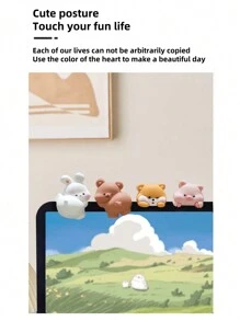 New Office Desk Computer Decorative Cute Tiny Figurine Ornament, Wholesale Car Dashboard Hanging Accessories - Multicolor - View 3