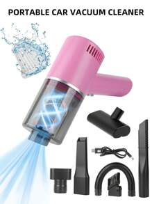 1 件便攜式迷你手持無線吸塵器,適用於汽車、家庭、辦公室等。 - 黑色 - 查看 4