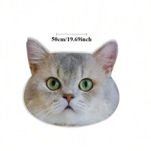 定制宠物照片枕头 - 个性化头部设计，双面印花毛绒靠垫，柔软毛绒纪念枕头，宠物爱好者的完美礼物，适用于沙发、床、汽车装饰和独特的节日礼物 - 上傳圖片客製化抱枕 - 查看 7