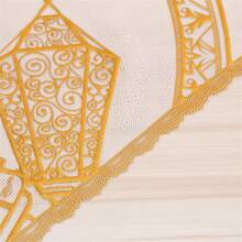 4pcs Eid Al-Adha Metallic Gold & Silver Printed Stain-Resistant Waterproof Non-Slip Table Mat Placemats - Multicolor - View 4