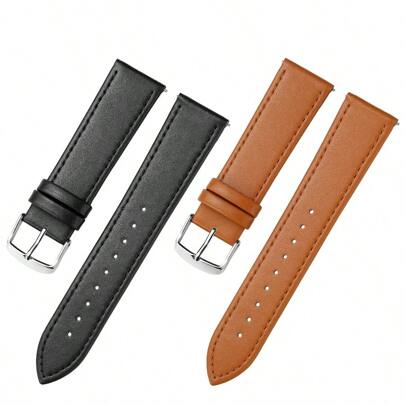 1pc Unisex Super Fiber Silver Buckle Straight Edge 22mm Watch Band, Compatible With Samsung Galaxy Watch 6/5/4, Watch, Watch 22mm, 20mm, 18mm, 16mm