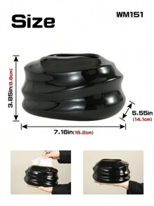 独特的陶瓷纸巾盒架，采用不对称螺旋设计，适用于在餐厅、客厅、浴室、桌面装饰中存放纸巾浴室收纳器浴室装饰秋季装饰返校