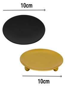 1 pieza Bandeja de almacenamiento de joyería y portavelas, soporte para velas, plato para velas LED y de cera, conos de incienso, spa, bodas, bandeja de almacenamiento de joyería Vuelta al cole