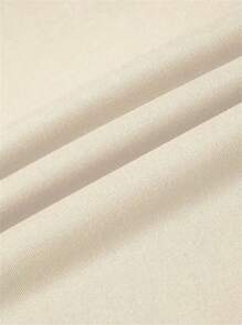 女士字母和数字印花休闲圆领长袖运动衫，秋冬套头衫 - 杏色 - 查看 4