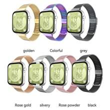 1 pieza Correa de metal compatible con la Banda Watch Fit3 con hebilla de acero inoxidable, Correas de repuesto compatibles con FIT 3