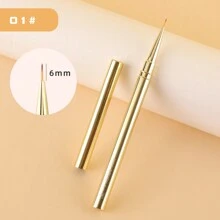 1/11 Peças Pincel Liner de Arte de Unhas, Pincel de Pintura com Padrão de Listras, Pincel de Extensão de Gel Acrílico UV, Caneta de Desenho e Escultura, Ferramenta de Manicure, Pincel de Unhas - Dourado - Visão 16