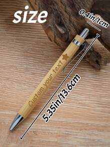 1-160支装定制刻字圆珠笔,返校用品,定制刻字笔,个性化竹木圆珠笔,可定制精美书写笔,书写流畅的圆珠笔,适合作为生日礼物、教师节礼物、周年纪念礼物、毕业礼物、送给朋友、学生、老师、闺蜜、男士、女士、家人、商务、工作、办公室用品。 - 圖示款 - 查看 3