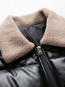 Nouvelle arrivée Veste d'automne/hiver pour homme, col montant, épais manteau matelassé chaud, style américain workwear