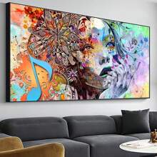 5D DIY 大型钻石画套装，成人尺寸（27.6x15.7 英寸/70x40 厘米），全圆钻钻石画套装，数字钻石画套装，家居墙面装饰礼品，情人节、节日、生日、毕业典礼钻石画