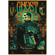 1 pieza Obra de arte de pared Póster sin marco Banda de rock fantasmal clásica de música vintage Póster de arte vintage Impresión de arte Decoración de pared de casa, bar, cafetería Arte Pop, Regalo de lienzo para cumpleaños y graduación - Multicolor - Ver 17