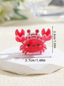2pcs/3pcs Women's Chic Elegant Acrylic Sea Elements Hair Clips - Seahorse, Starfish, Octopus, Suitable For Bangs, Side Hair, Princess Hairstyles, Cute Streetwear Accessories Hair Claws Claw Clips Hair Jaw Clip Hair Clamps Hair Clutch Hair Claw Clip Fall Winter Hair Accessories For Women For Vacation Outfits Woman - Multicolor - View 3