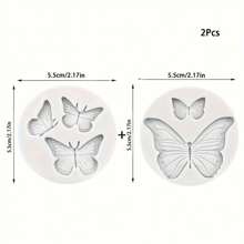 Molde de silicona con diseño de mariposa S para herramientas de decoración, fabricación de llaveros de resina epoxi, manualidades