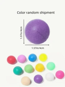 10pcs/20pcs/30pcs Colorful Ping Pong Cat Toys, Random Color - Multicolor - View 2