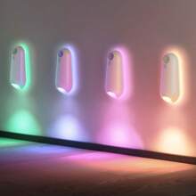 Shenzhi Tech Toilet Light, LED Night Light With Motion Sensor, USB Rechargeable, 8-Color Light For Home , Cool And Funny Decoration