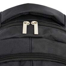 Fashionable Functional Backpack, 47x35x20cm, Black Color, Large Capacity, Anti-Pollution, Water-Resistant, Multi-Pockets, Suitable For School, Travel, Work, Casual, Lightweight 0.7kg, New Arrivals, Travel Essential, Holiday Essential, Elegant Style, Basic Style, Enter Spring, Comfortable, Family Outing, Special Gift, Top Item, Spring/Summer, Contrast Color, Unisex - الأسود - مشاهدة 9