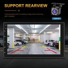 Double Din Car Stereo Radio 7'' HD Touch Screen For Android Auto Universal Car MP5 Player Support Hands-Free Calls FM/TF/USB Steering Wheel Control Mirror Link Rear View Camera(Optional) - 帶相機 - 查看 4