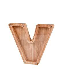 定制木制英文字母硬币存钱罐，儿童男孩存钱罐，透明创意礼物冬夜礼物返校冬季礼物创意男孩女孩情人节 - 彩色 - 查看 26