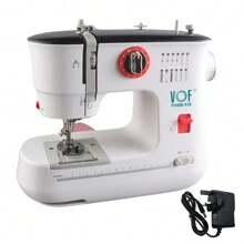 519 Electric Sewing Machine, 12 Stitches Mini Double Thread With Foot Pedal, UK Plug, Perfect Valentine's Day Gift For DIY Enthusiasts - 白色 - 查看 1