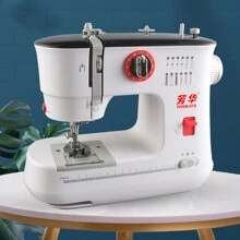 519 Electric Sewing Machine, 12 Stitches Mini Double Thread With Foot Pedal, UK Plug, Perfect Valentine's Day Gift For DIY Enthusiasts - 白色 - 查看 5