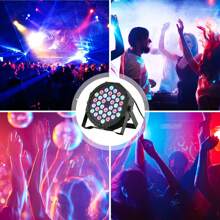 OYAJIA 1er Pack LED Par Strahler 36 LED Bühnenlicht Partylicht RGB DMX512 mit Fernbedienung,Discolicht Scheinwerfer Beleuchtung Moving Head für Stage DJ Party Show Bar Halloween Weihnachten