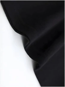Camiseta clásica de cuello redondo de algodón con estilo retro de fútbol de Chicago para hombre, cómoda y casual - Negro - Ver 3