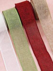 (5 Meters/Roll) Colored Burlap Wire Edge Shaping Ribbon DIY Gift Packaging Butterfly Wedding Decoration Strap Handmade Materials And Accessories Valentine Day