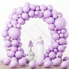50/96 Packs Maka Purple Balloon, Different Sizes 18/12/10/5 Inches Maka Purple Balloon Wreath Arch Kit, Suitable For Weddings, Bridal Showers, Birthdays, Graduations, Anniversaries, And Single Decoration