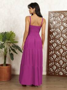 Women's Popcorn Dress - Rose Red - View 2