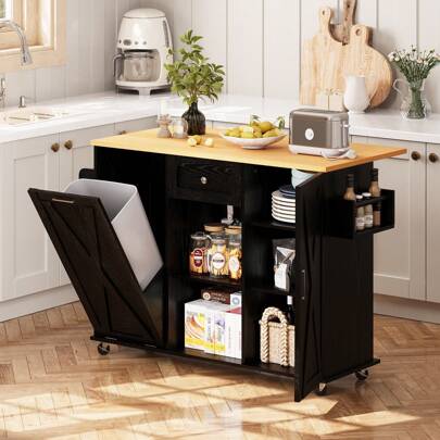  Deli Durable Black Kitchen Storage Rack For Organizing Cookware, Utensils, And Kitchen Essentials