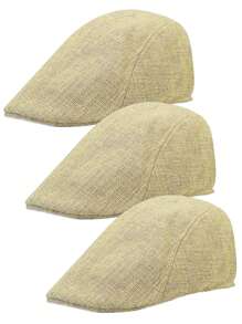 D EXCEED 1PC / 3PCS / 6PCS 男士平顶帽人字形粗花呢男士出租车司机帽 1920 年代常春藤爱尔兰驾驶帽盖茨比帽万圣节装饰礼物角色扮演情人节礼物舞会 - 多色 - 查看 23