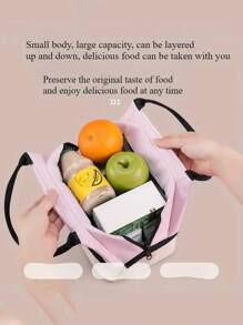 1个新款多巴胺大容量双层午餐包防水便携午餐盒包阳离子大容量保温袋冰袋加厚野餐包保温冷藏午餐盒包野餐旅行户外夏季沙滩女士野餐包保温午餐包多功能野餐包通勤便当包午餐盒午餐包女士学校教师露营返校冷藏包教室厨房保温午餐包，旅行必备 - 彩色 - 查看 4