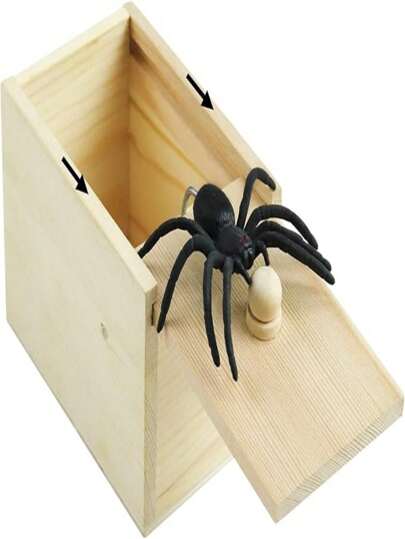 Caja Espeluznante - Caja de sorpresa hecha a mano, interesante y práctica, caja de broma divertida, suministros de fiesta