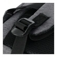 1pc French Brand European Design Men's Functional Backpack, 17-Inch Laptop Backpack, High-End, Multi-Pocket, Large Capacity, Water-Resistant, Suitable For Tablet, Phone, Gray/Black, 1-Year Warranty, Travel Essential, Holiday Essential, Elegant, Fashion Basic, Spring, Comfortable, Family Outing, Special Gift, Top Item, Spring/Summer Bright Color Contrast, Unisex - Dark Grey - View 6