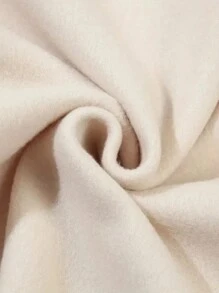 女士字母和数字印花休闲圆领长袖运动衫，秋冬套头衫 - 杏色 - 查看 5