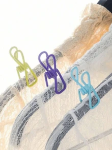 5pcs Chip Clips - Utility PVC-Coated Steel Clips For Sealing Food Packages, Chips Bags, Clothes & Paper - Pack Of 5 (Random Color) - Multicolor - View 6