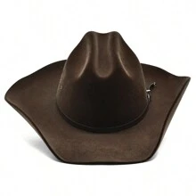 Unisex American Velvet Country World Hat - 咖啡棕 - 查看 4