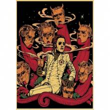 1 pieza Obra de arte de pared Póster sin marco Banda de rock fantasmal clásica de música vintage Póster de arte vintage Impresión de arte Decoración de pared de casa, bar, cafetería Arte Pop, Regalo de lienzo para cumpleaños y graduación - Multicolor - Ver 34