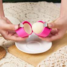Egg Cracker For Raw Eggs Practical Egg Shell Opener Cutter Kitchen Gadgets Baking Tools - 粉色 - 查看 3